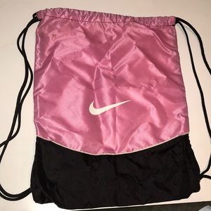 Pink Nike drawstring